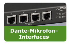 Dante-Mikrofon-Interfaces